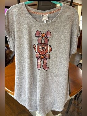 Truself football & bow shirt